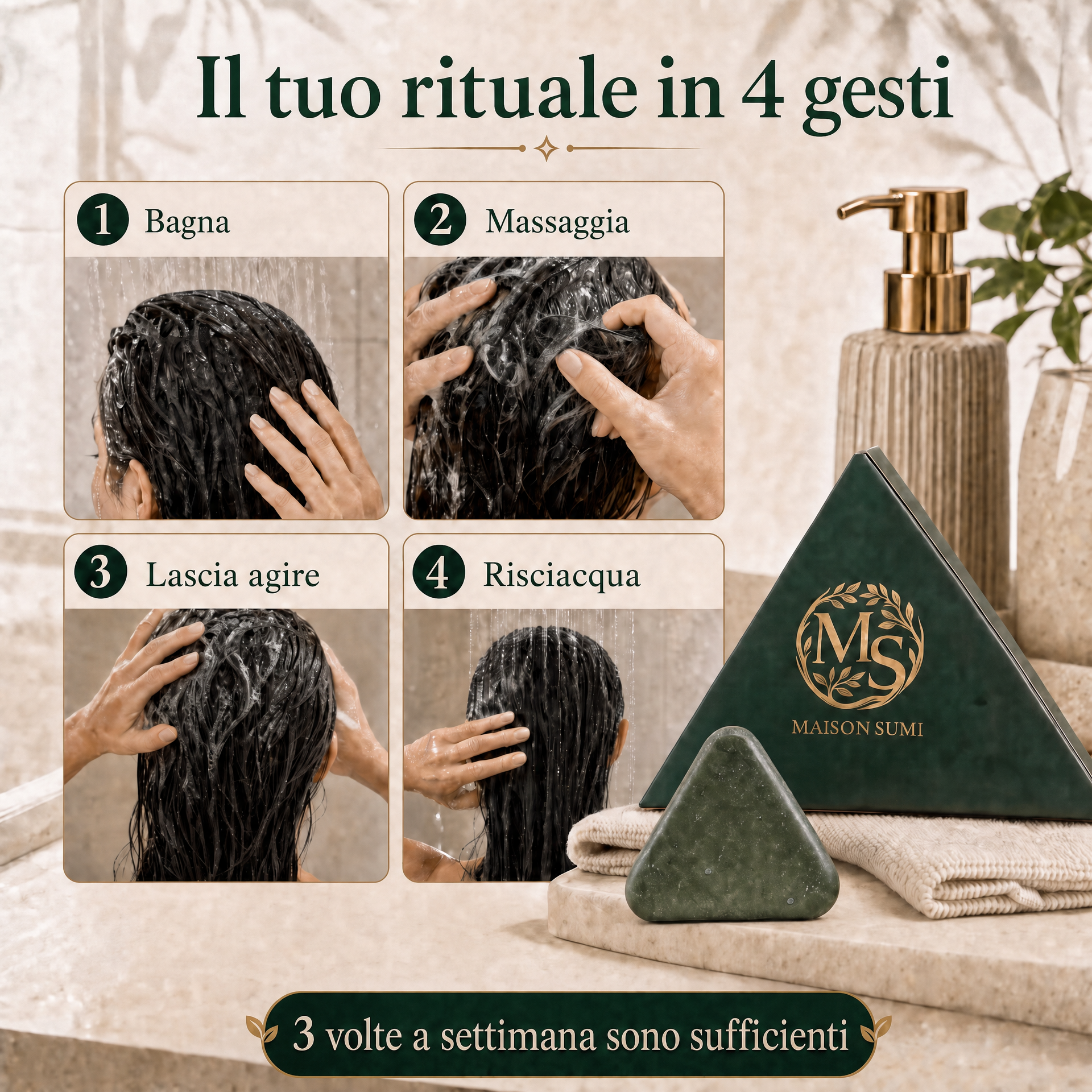 Sapone anticaduta | 12 erbe coreane naturali